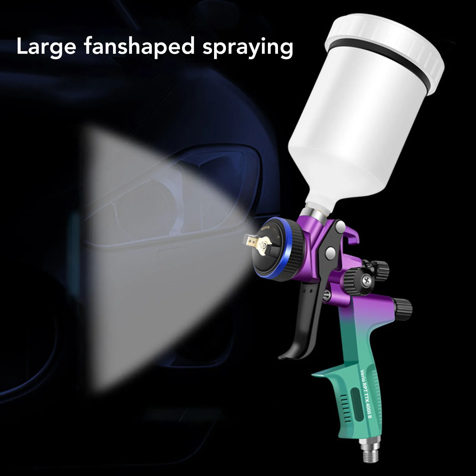 hvlp-spray-gun-kit-professional-paint-sprayer-for-furniture-wall-art-projects-painting-with-600ml-cup-13mm-nozzle
