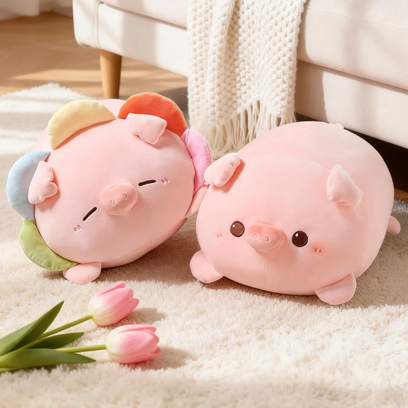 15/45cm Cute And Soft Little Pig Throw Pillow Relieve Stress And Squeeze Pigs Doll Soft Like Marshmallows Room Decor