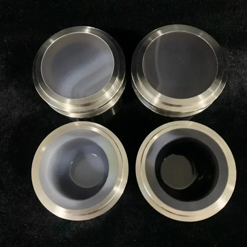 i Agate Grinding Jar 50ml with Stainless Steel Jacket-Compatible Retsch PM200/400 Industrial Ceramic Lab Ball Mill