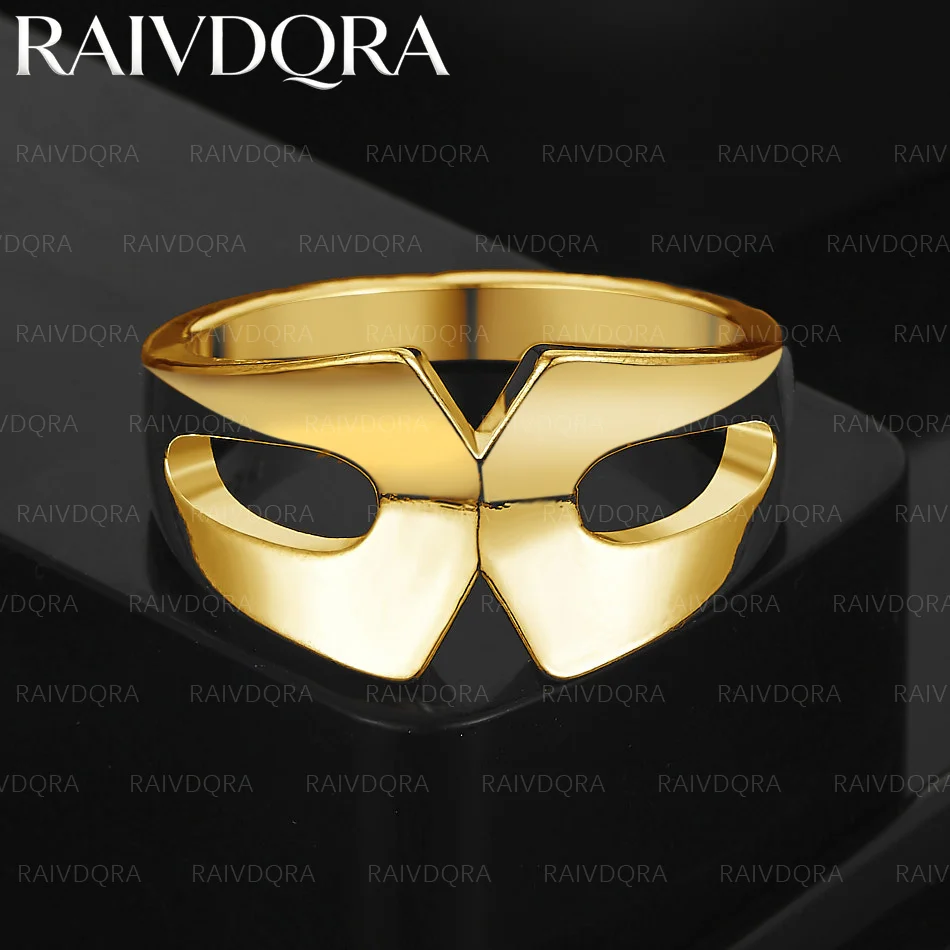 

18K Gold Plated Mask Ring For Women and Men Fashion Jewelry Charm Grace Party Accessories Holiday Gifts