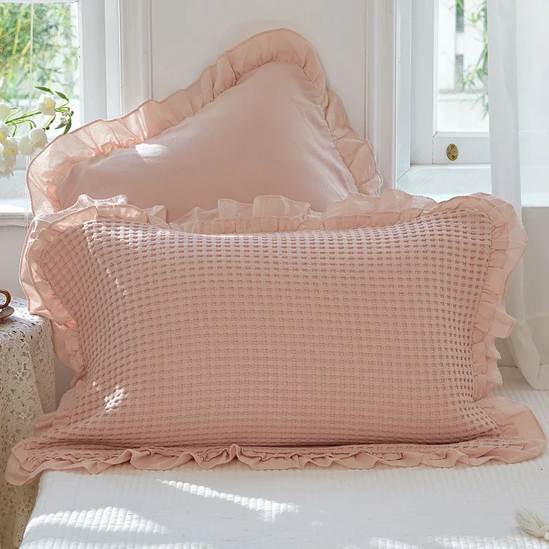 2pcs/set 50 X 75cm Pillowcases 100% Cotton Hotel Pillow Cover for Bed  Pillow Case Comfortable Pillow Cover Home Decor Wholesale