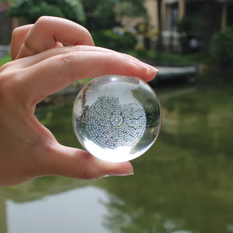 Great Sorrow Full-Text Decoration Fuhui Marnishi Study Tan Cheng Home Worship Ball Three-Dimensional Laser Carving