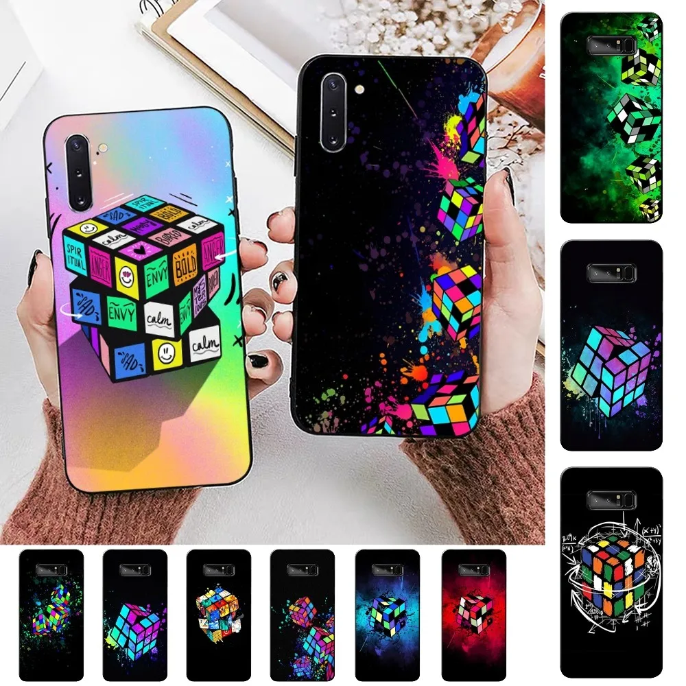 2024 NEW Cool Magic Cube Phone Case For Samsung Note 8 9 10 20 Pro Plus Lite M 10 11 20 30 21 31 51 A 21 22 42 02 03