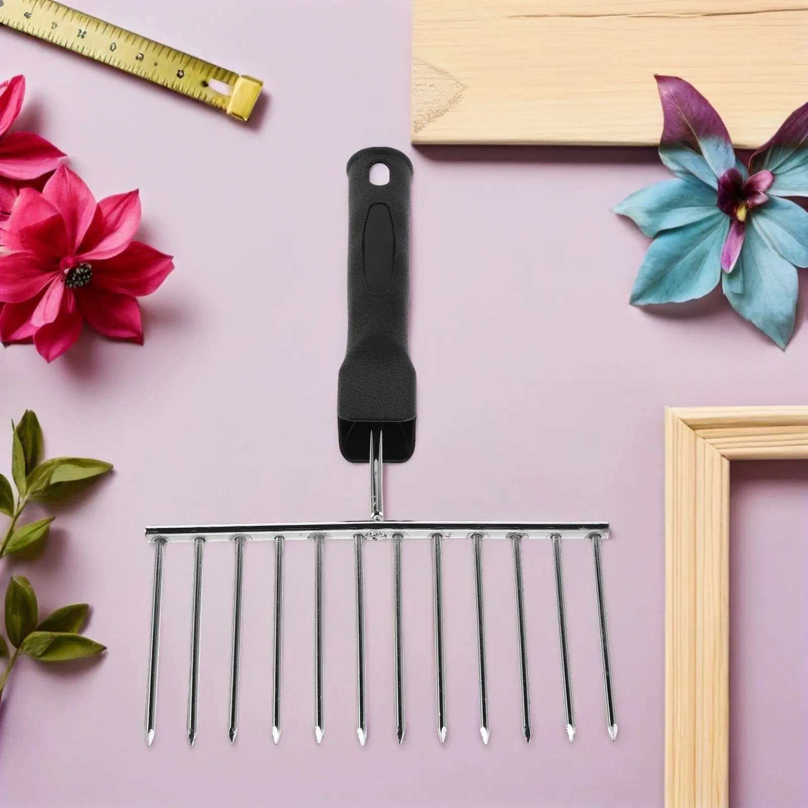 Artistic Comb Brush Stainless Steel Wall Texture Comb Cement Plaster Graining Tool DIY Wall Decoration Textured Paint Drywall