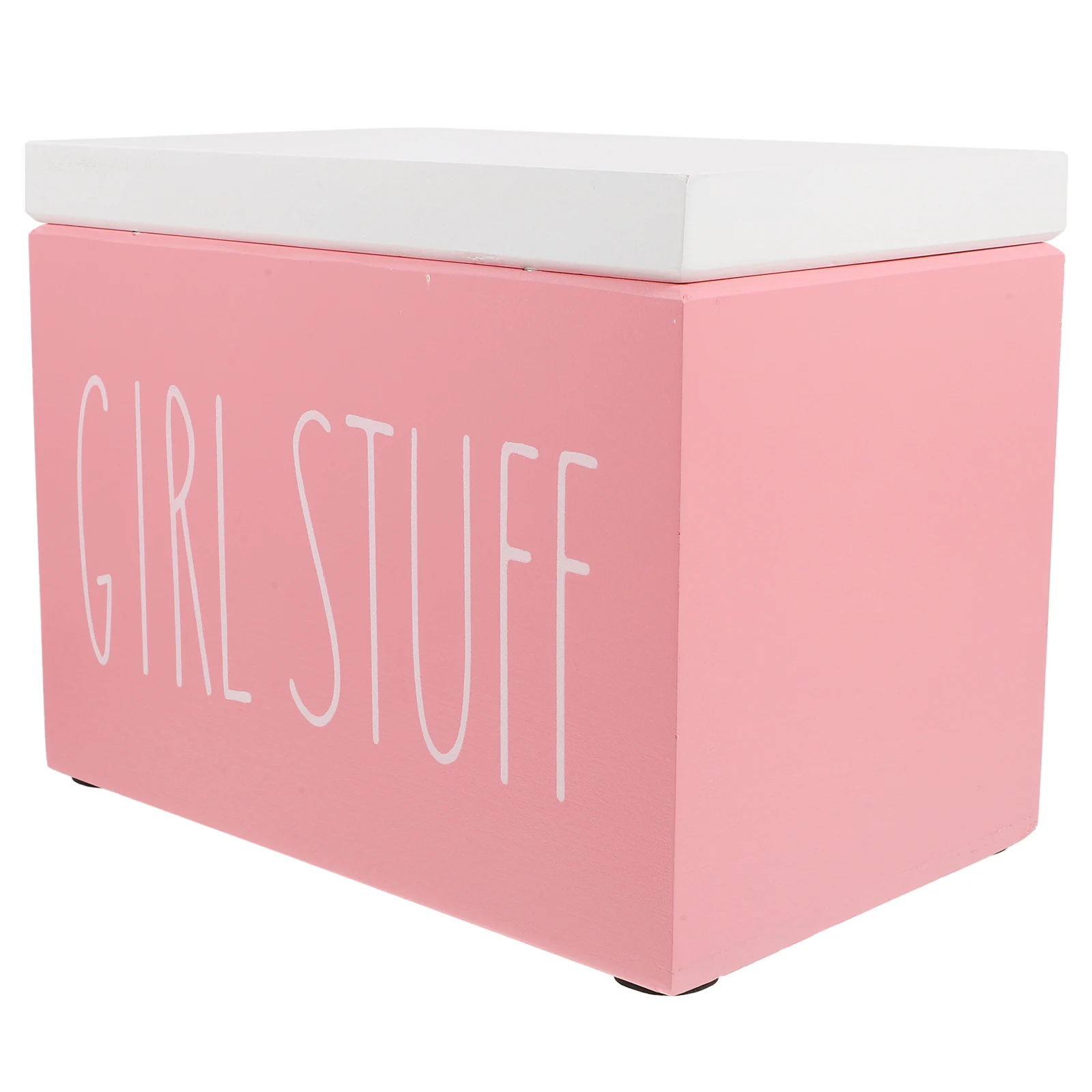 

Sanitary Napkin Storage Box Wooden Period Organizer Large Capacity Bathroom Decor Dust Protection Cotton Swab Box Storage Bin