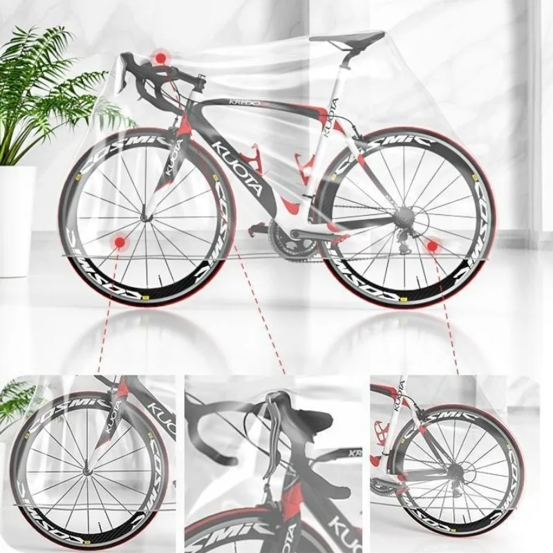 Bicycle Rain Dust Cover Disposable Bike Motorcycle Cover Outdoor MTB Bicycle Protective Cover Bicycle Gear image 3