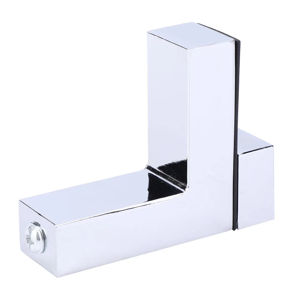 Penjepit Kaca Tebal, Rak Kaca, Paduan Seng, Dapat Disesuaikan, Tipe F, Perlengkapan Perangkat Keras, Penjepit Paduan Seng, Rak Kaca