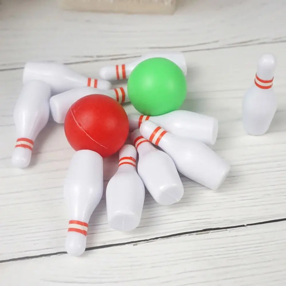 Mini boule de bowling de simulation pour enfants, maison de jeu, jouet de course, bricolage, sécurité, 1/12