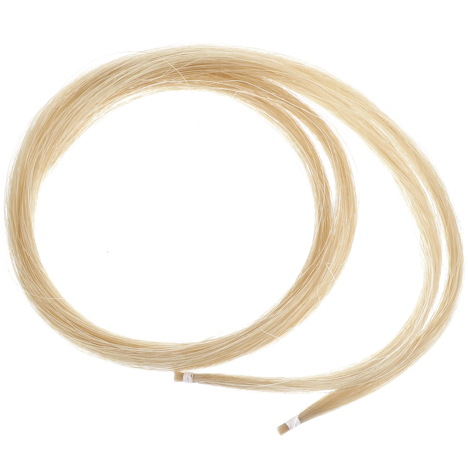 

2 Hanks Genuine Mongolian Horse Hair for Violin Bow Replacement Strong Flexible Hair Fit for Violin Cello Viola Erhu String