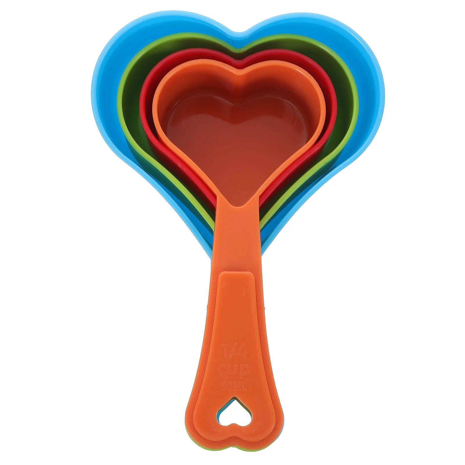 4 Pcs Heart Shaped Measuring Spoon Spoons for Coffee Baking Cup Ingredients Asb Cooking Cups