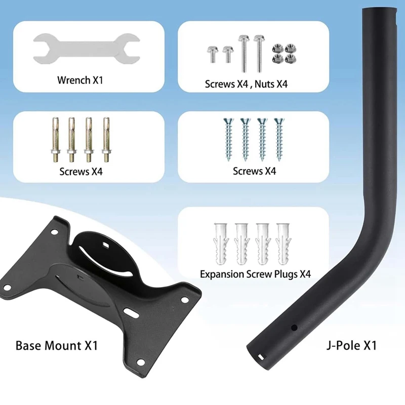 Mounting Kit For Starlink V2 Long Wall Mount And Pole Mount For Starlink Internet Kit Satellite