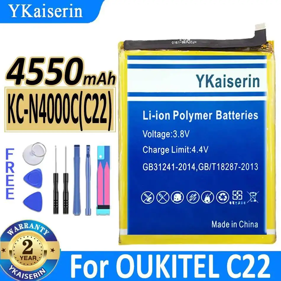 

4550Mah KC-N4000C C22 For Oukitel 5.86 Inch Mobile Phone Battery Reliable Power