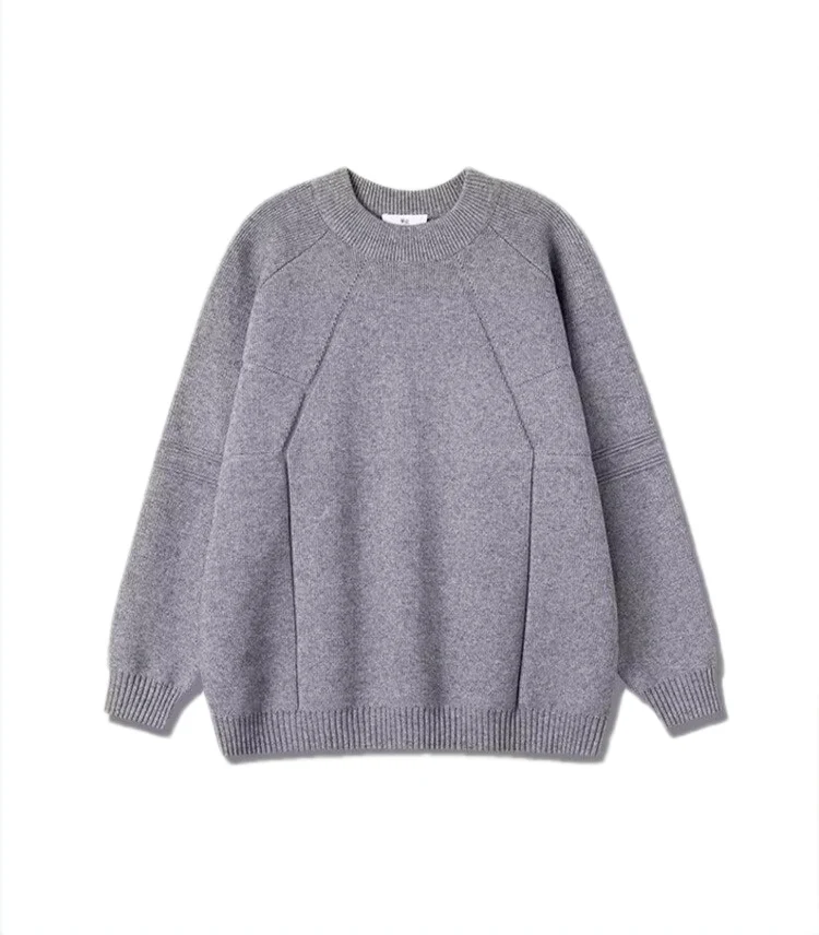 Luxury-Looking Texture Henry Collar Men's Sweater - Simple Vertical Holes Solid Color - Stylish Business and Casual Knitted Shir