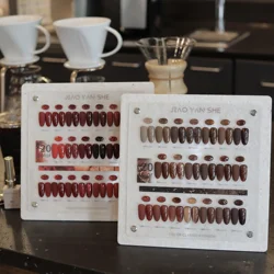 JIAOYANSHE 20 Colors Velvet red Chocolate caramel color Nail gel set Professional Nail salon New nail art products at Expo 2024
