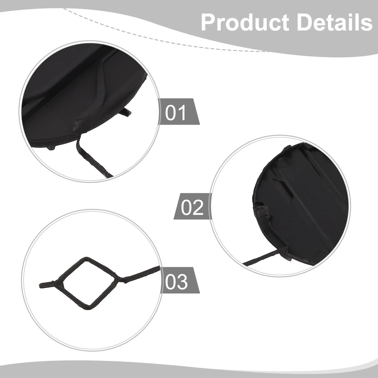 

Крышка крюка бампера Крышка фаркопа бампера Прочный и высокопрочный OEM номер 52127-0D530 Номер OEM 52127-0DB00 Ремонт автомобиля