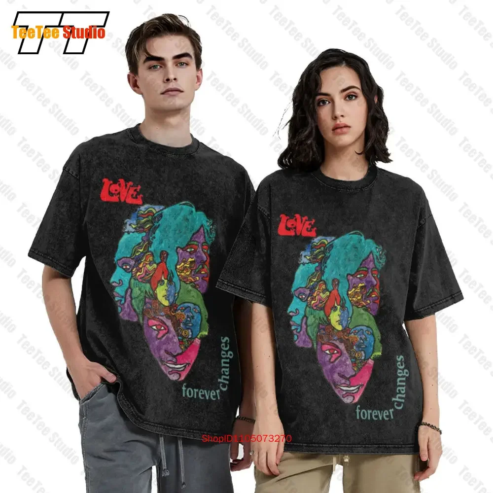 Love Forever Changes Logo Band Vinyl Cd Velvet Underground Byrds Kinks Vintage Oversized T-Shirt EKGK