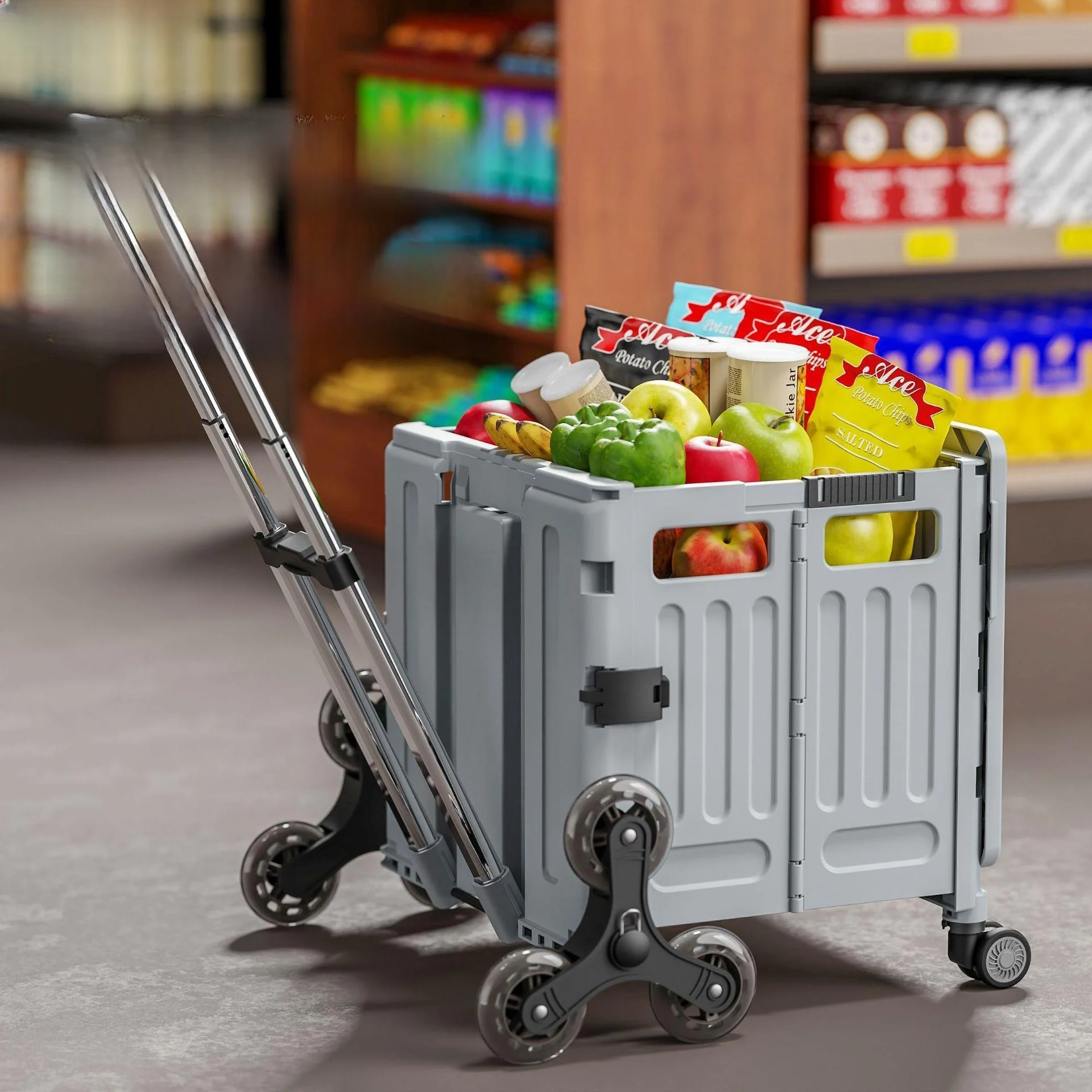 portable-folding-shopping-cart-home-multi-function-vegetable-buying-car-small-trolley-lightweight-stacking-stall-camping-car