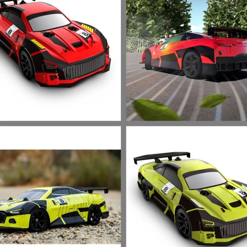 Plastic 1/18 RC Drift Car Q165 360 Drifting 4WD Wireless Remote Control Electric Racing Vehicle RTR Lights Transmitter Model