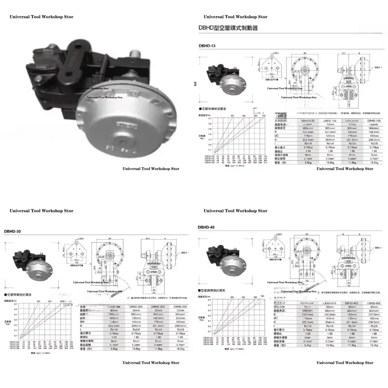 Air Disc Brake DBHD-133 DBHD-134 DBHD-135 DBHD-136 DBHD-253 DBHD-254 for Trucks Trailers and Coaches Pneumatic Brake