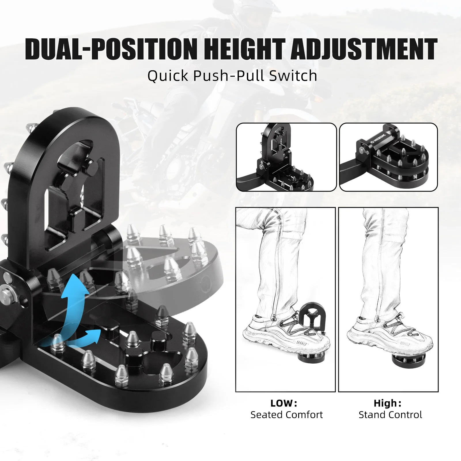 Für KTM 790 Adventure 890 Adventure R/S/Rally 2021–2025, hinterer Fußbremspedalhebel, Husqvarna 901 Norden/Expedition 890 SMT – Detail 3