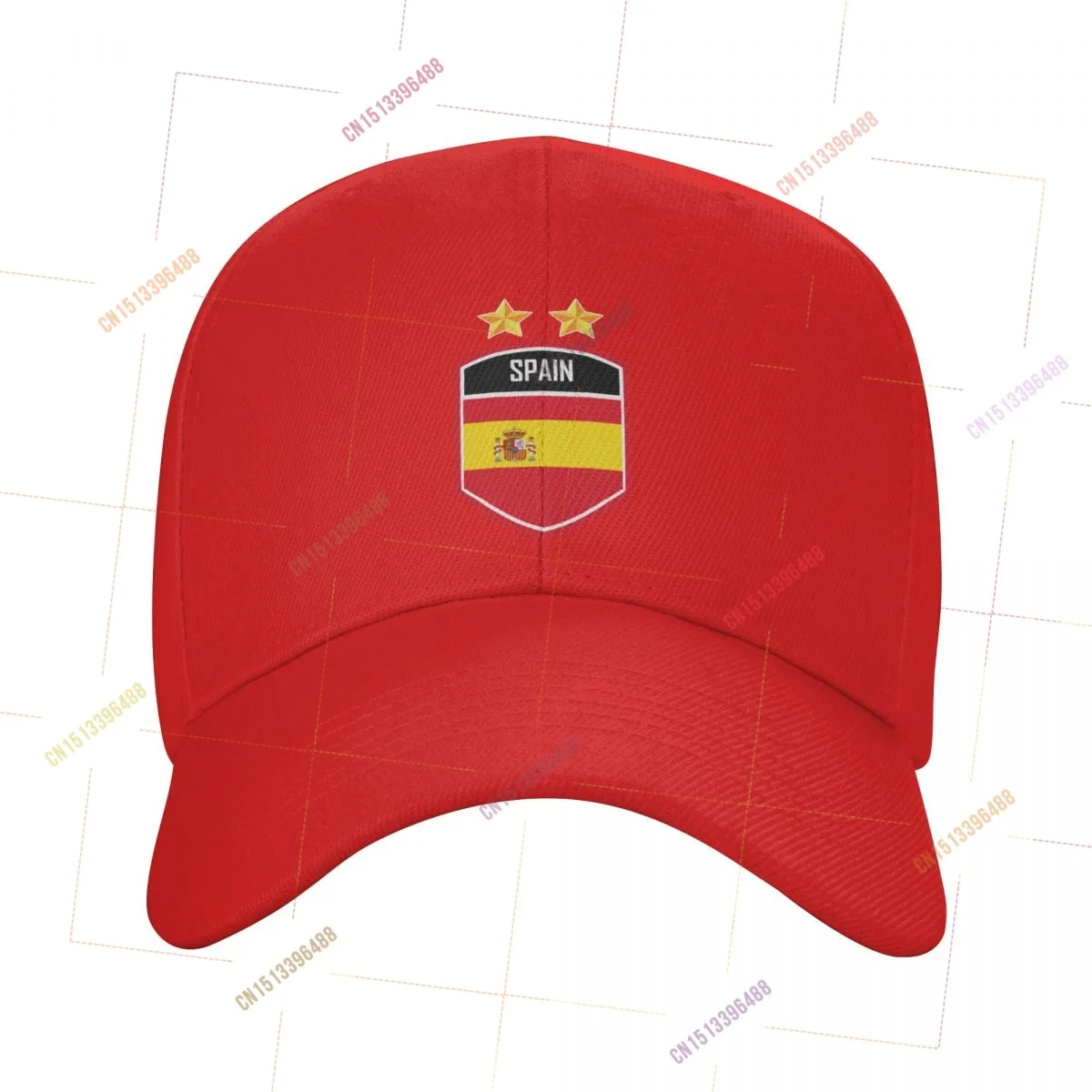 2026 Spain 2 Stars Champions Baseball Cap Sun Breathable Adjustable Men Women Outdoor Soccer Hat For Fans Gift