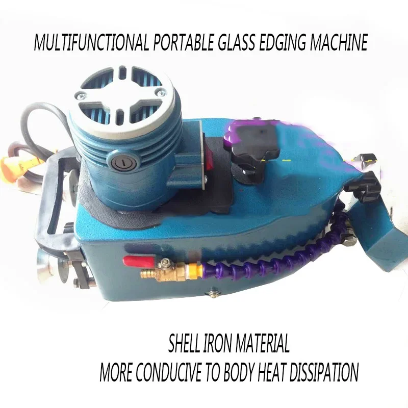 Convenient Portable Multi-Function Glass Grinding Machine 220V / 820W Small Glass Straight Roller Polishing Trim Machine Grinder