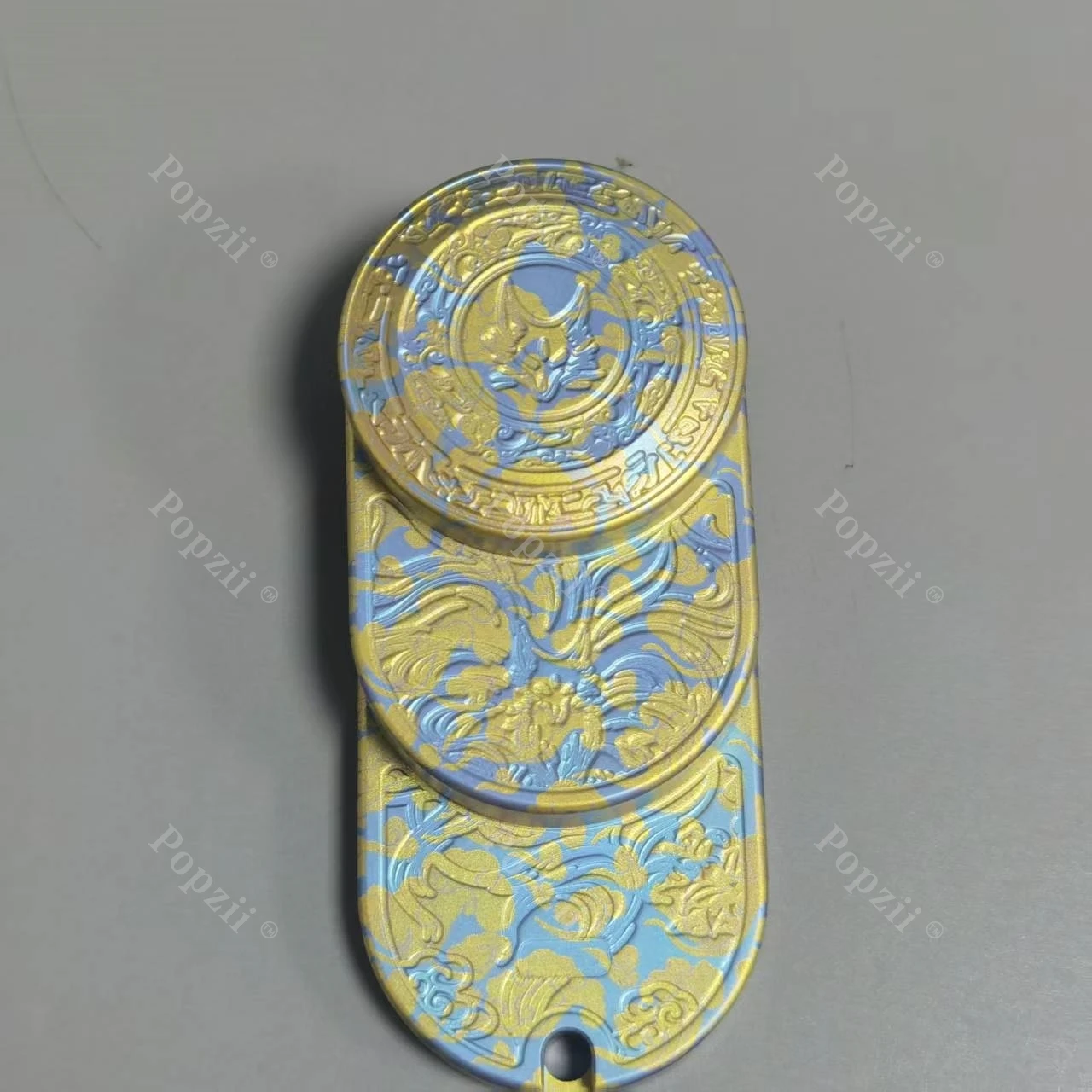 ZD EDC Fox يدور اليسار واليمين 360 °   لعبة تململ منزلق الدفع الميكانيكي، أدوات تخفيف التوتر المكتبية، ألعاب القلق