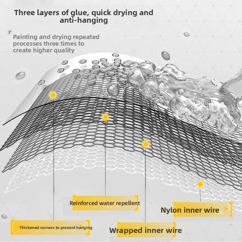 شبكة حماية السمك السميكة، حقيبة شبكة صيد السمك ذات الفم المربع، يمكن أن تحمل الأسماك، مريحة للحمل والحماية