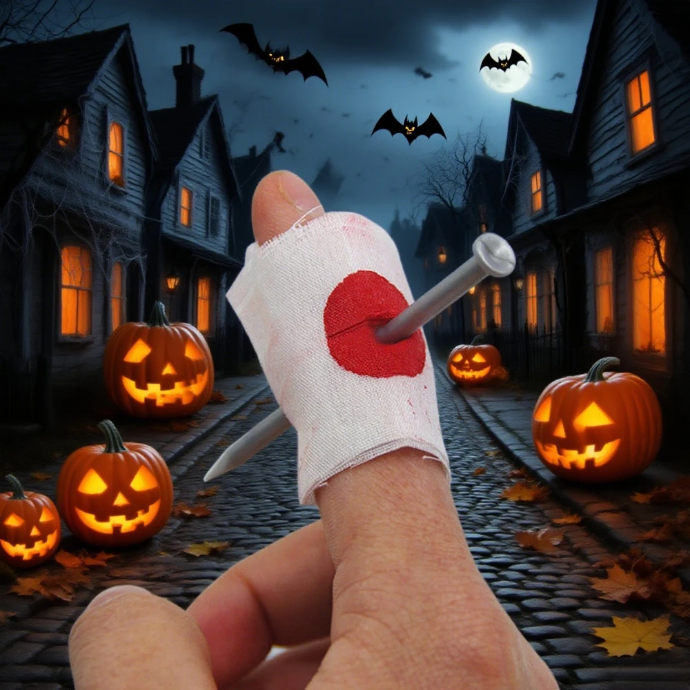 

Artificial Blood Fake Nail Through Finger Prank Toy Kids Magician Props Funny Gadget Magic Trick toys Horrific Fool Jokes Gags