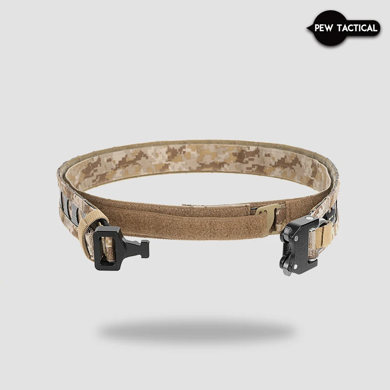 เข็มขัด Pew Tactical Pharaoh Sle แบบสองชั้น Bison Belt 2 Layers T Board สำหรับกิจกรรมกลางแจ้ง ท่องเที่ยว อุปกรณ์ทหาร ของสะสมสำหรับแฟนทหาร
