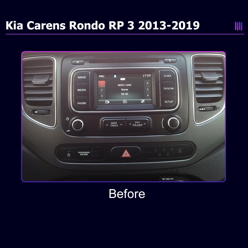 roadivox Android car radio for Kia Carens Rondo RP 3 2013 2019 stereo GPS Navigation video Multimedia Player tape recorder