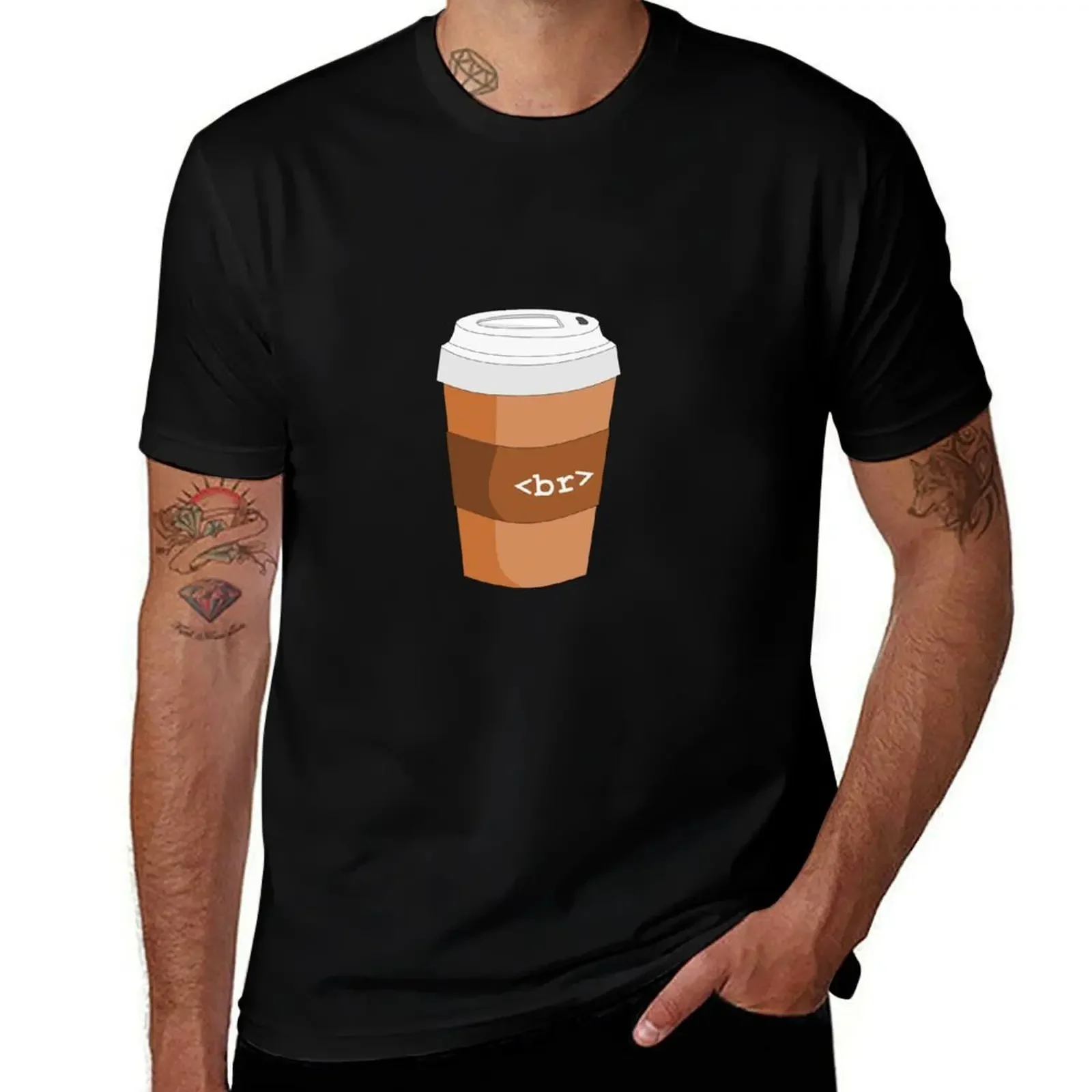 Coffee Break T-Shirt korean fashion graphic shirts workout shirts for men