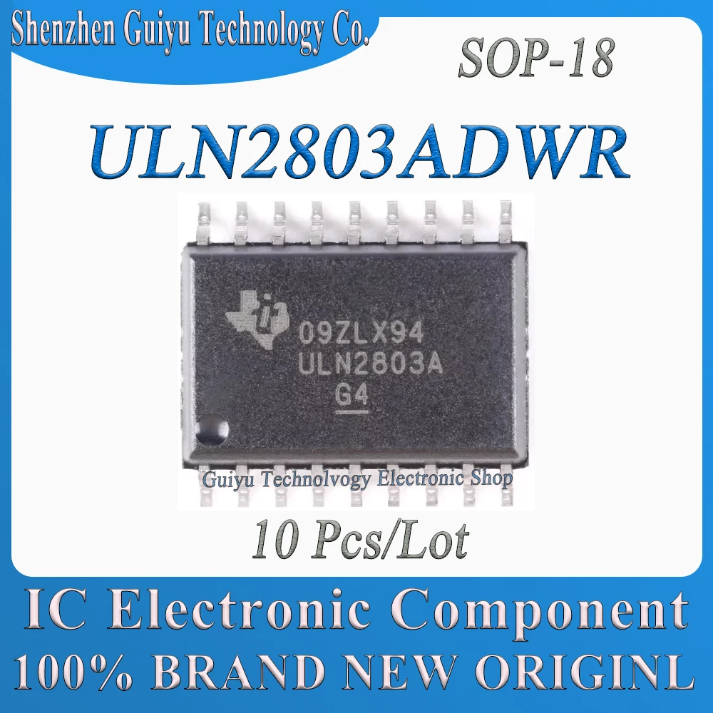 10 Pcs/Lot ULN2803ADWR ULN2803ADW ULN2803AD ULN2803A ULN2803 ULN SOP-16 IC Chip