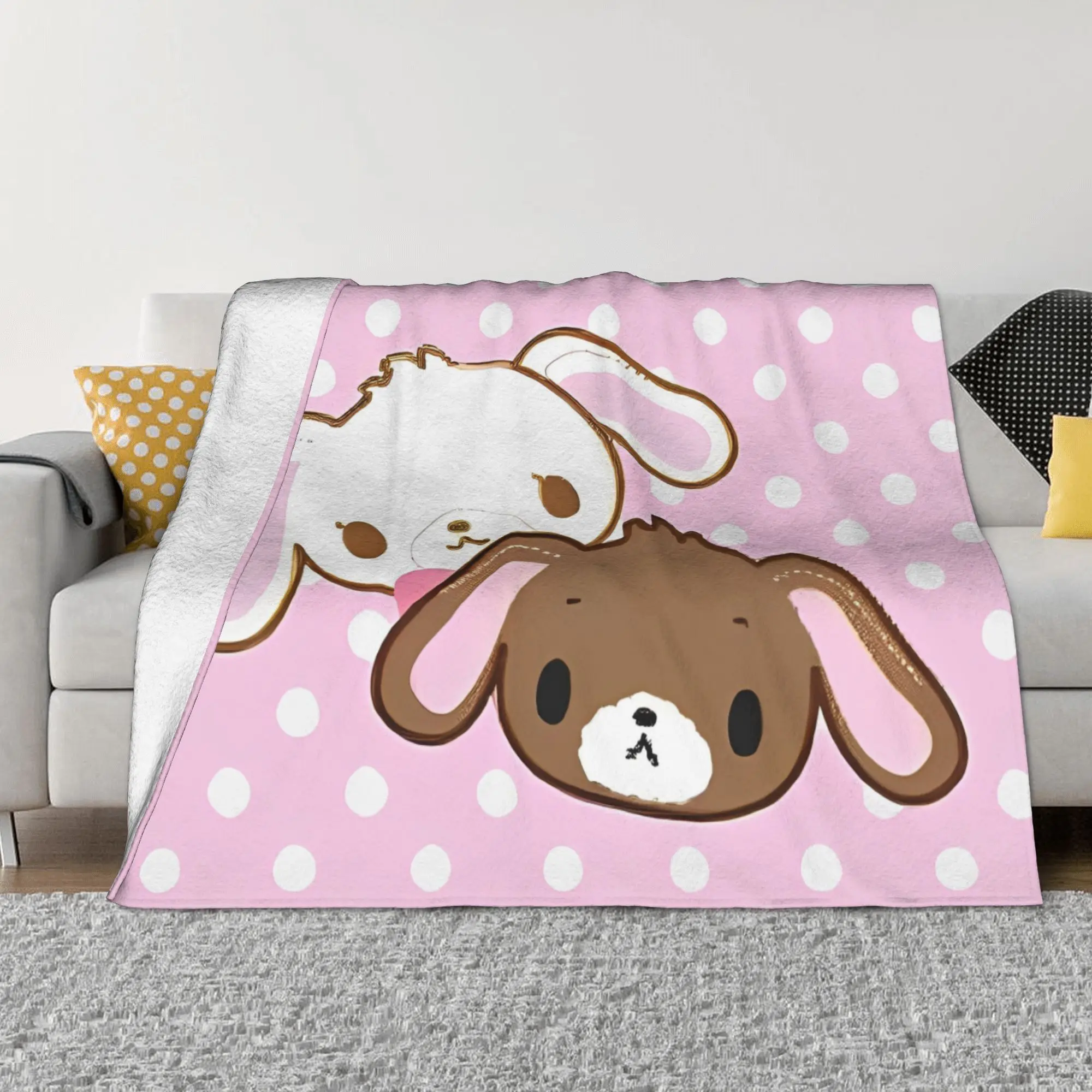 

Cute Sugar Rabbit Sugarbunnies Blanket Sanrio Plush Awesome Warm Throw Blankets for Home Summer