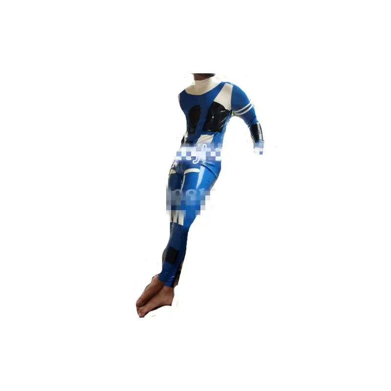 

Pure Natural Latex Rubber Bodysuit Catsuit Racing Uniforms Suit Size XS-XXL