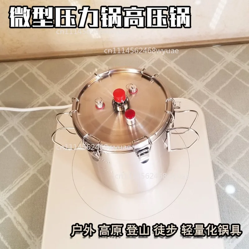 1000ML Lightweight Camping Pressure Cooker, Stainless Steel