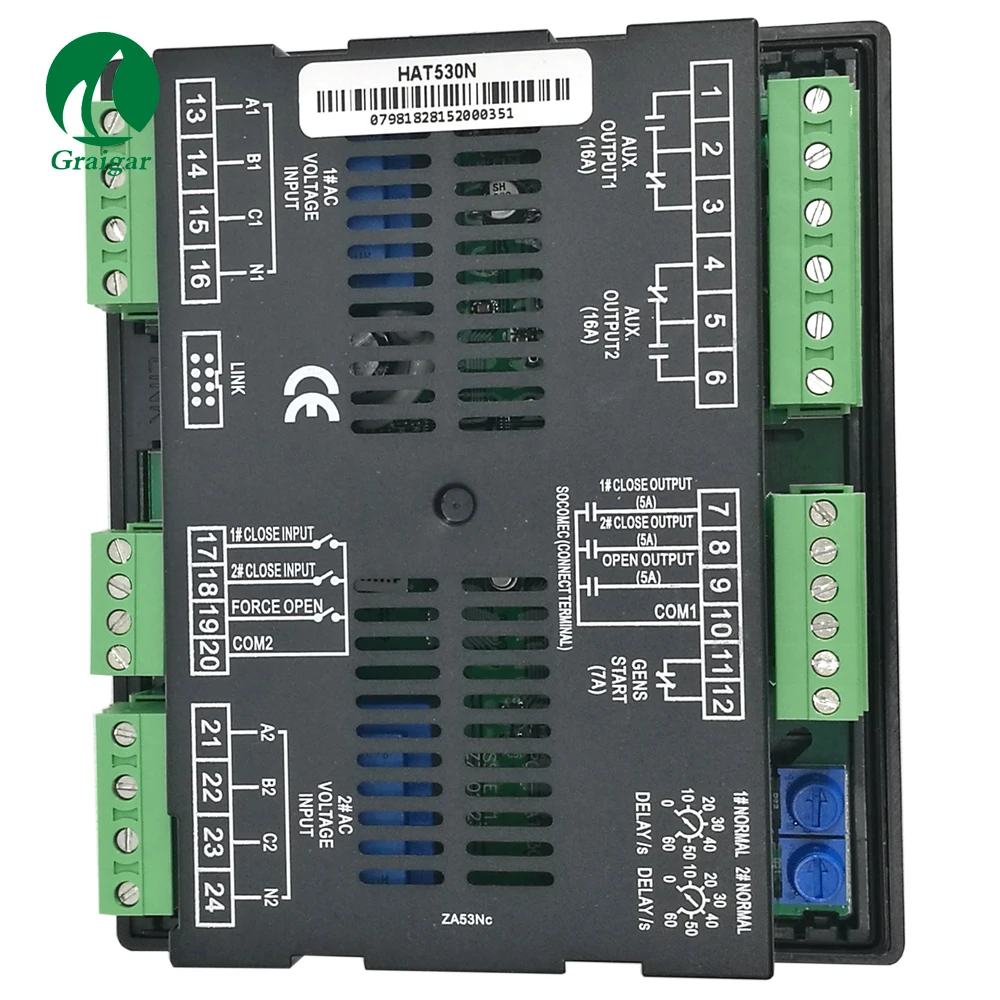 Smartgen HAT530N Genset ATS Controller for 2-way 3-Phase/Single Phase