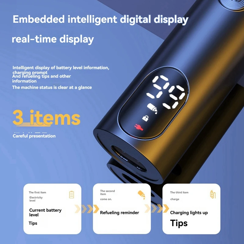 ผู้ชายผมTrimmer USBชาร์จสมาร์ทหน้าจอพร้อมใบมีดเหมาะสําหรับหน้าอกขาหนีบผมCare