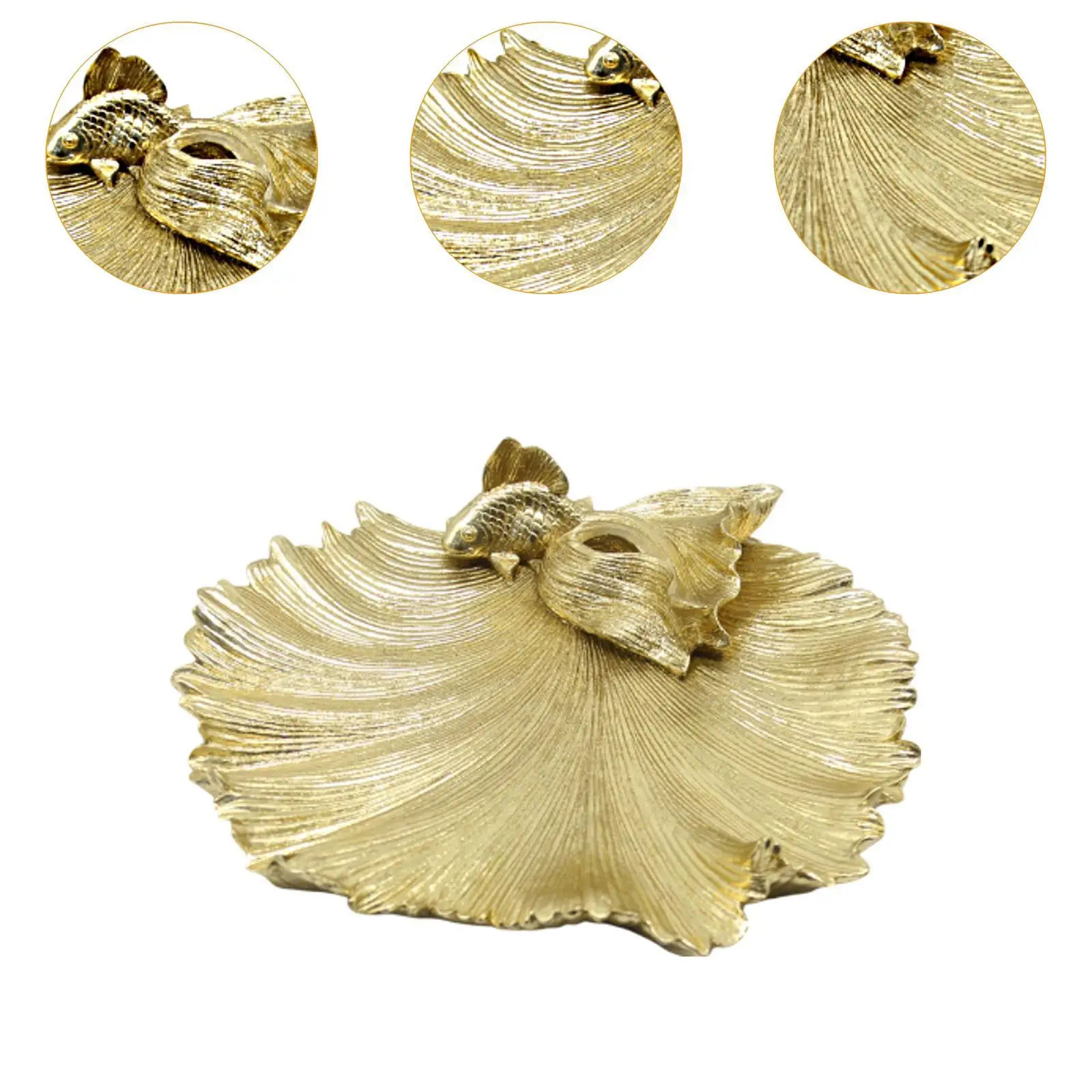 ถาดใส่เครื่องประดับรูปหางปลาทอง ถาดใส่แหวน ที่เก็บของ ถาดใส่ที่คาดผม ถาดใส่ขนม