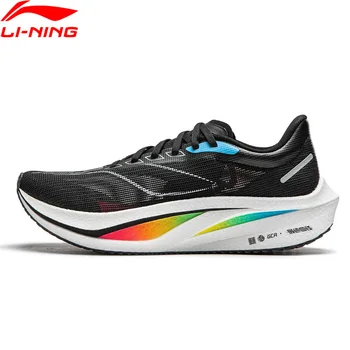 Li-Ning Männer FEIDIAN 4 CHALLENGER Racing Laufschuhe CARBON-FIBER PLATE BOOM Cushion Sportschuhe Atmungsaktive Turnschuhe ARMU005