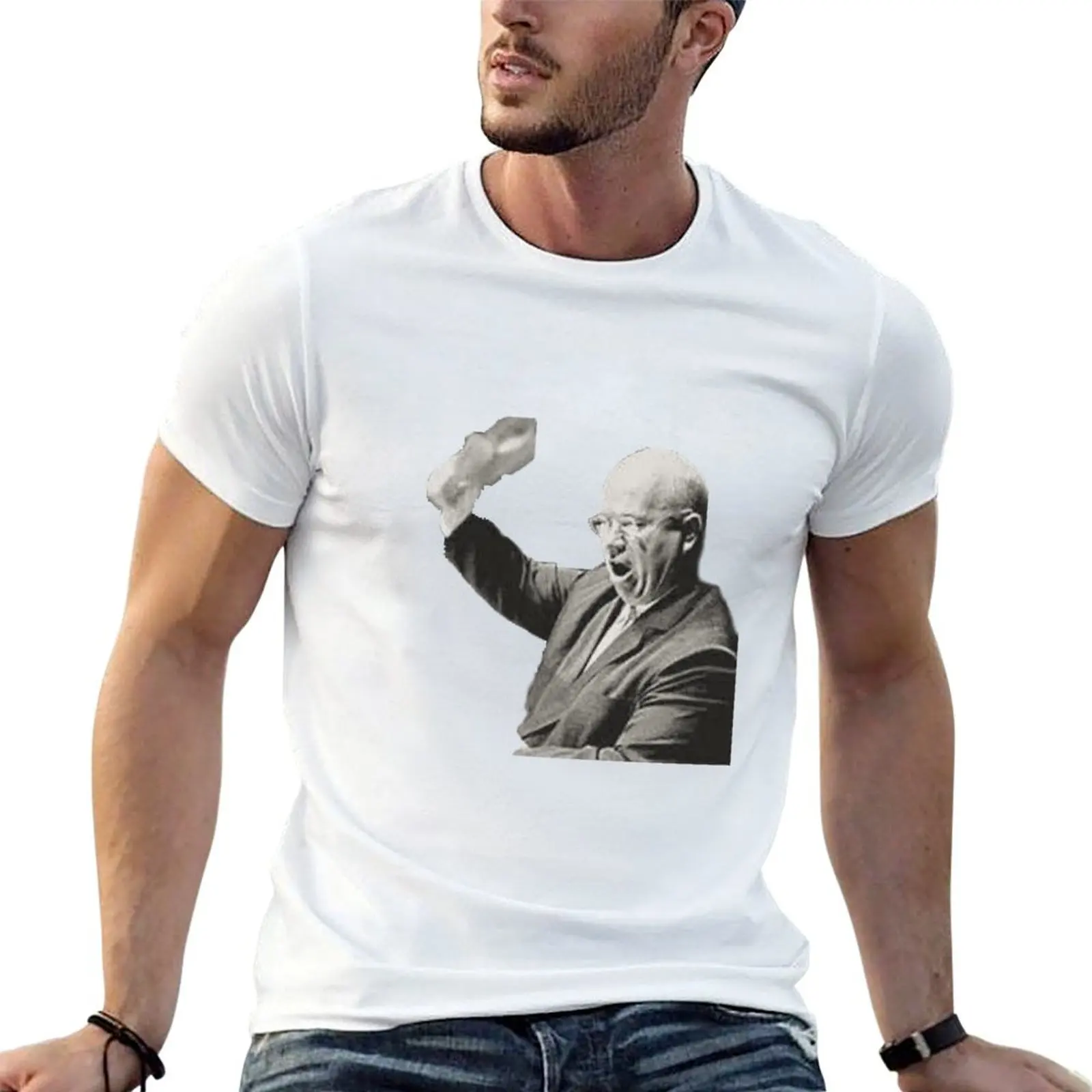 

Nikita Khrushchev shoe banging T-Shirt t shirts for man graphic tees t shirt for man T-Shirt