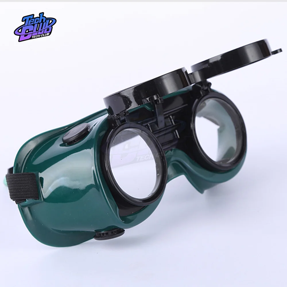 Óculos de Proteção Anti-reflexo Óculos de Solda Portáteis com Flip up Safety Protective Grinding Glasses Acessório de Soldador