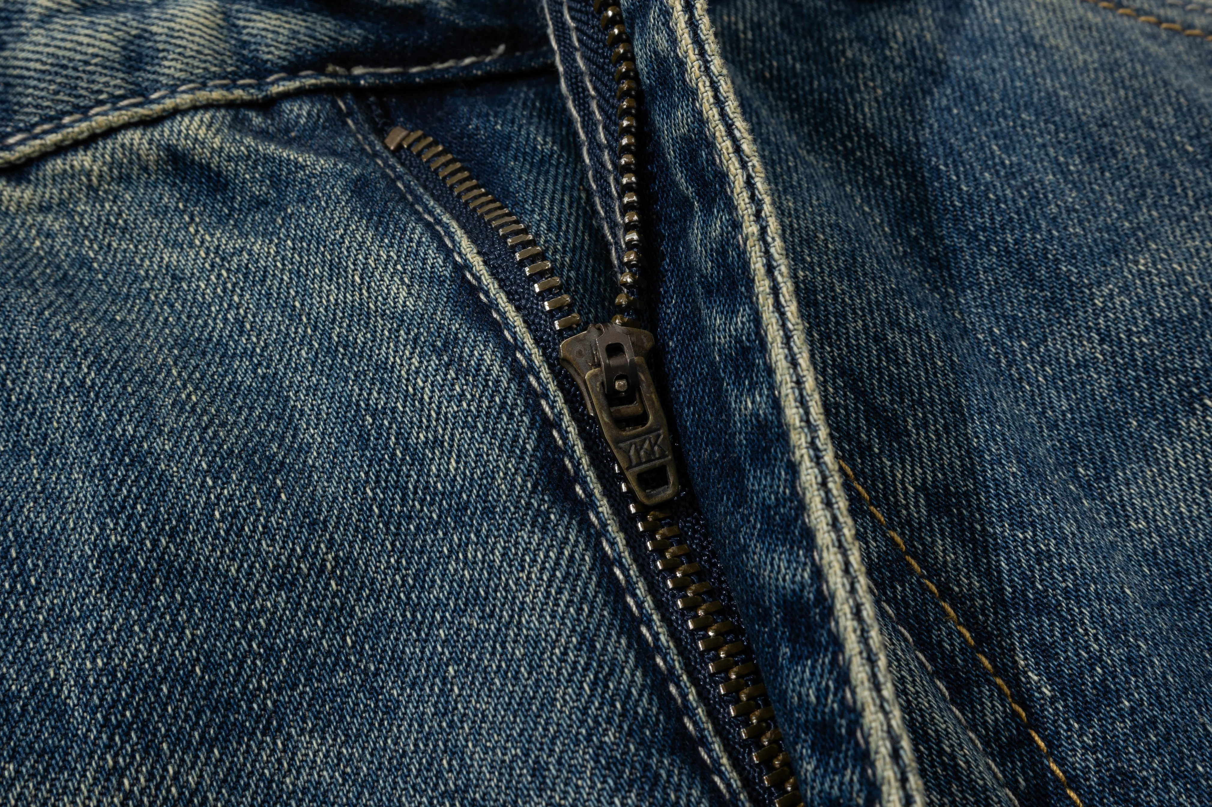 SUPER WAY メンズ レトロ オールド ジーンズ ハイストリート ストレート ZB-341 #