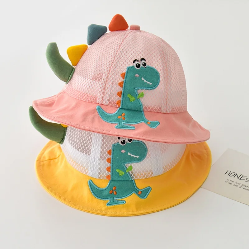 2026 Summer Sunscreen children Fisherman Hat Breathable 1-4Y Baby Girl Caps Outdoor Boy Sunshade hats Cute Cartoon Accessory  view 3