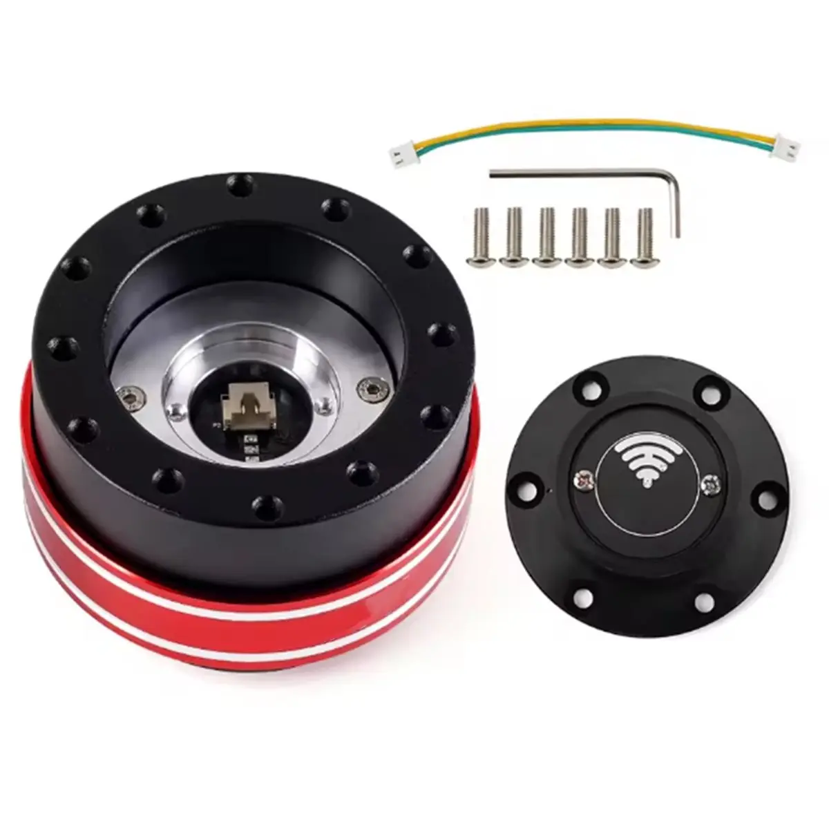 Car Modification Accessory 70mm Steering Wheel Quick Release Hub+ 6-Hole Quick Release for Racing Game Simulators