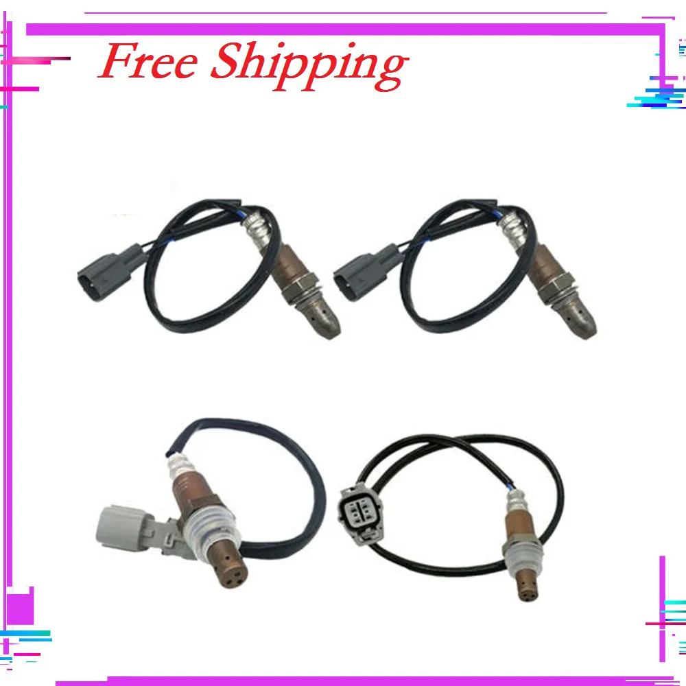 4pcs Oxygen Sensors Upstream& Downstream For LEXUS RX350 3.5 V6  TOYOTA Highlander 2004 2005 2006 2007 3.3L