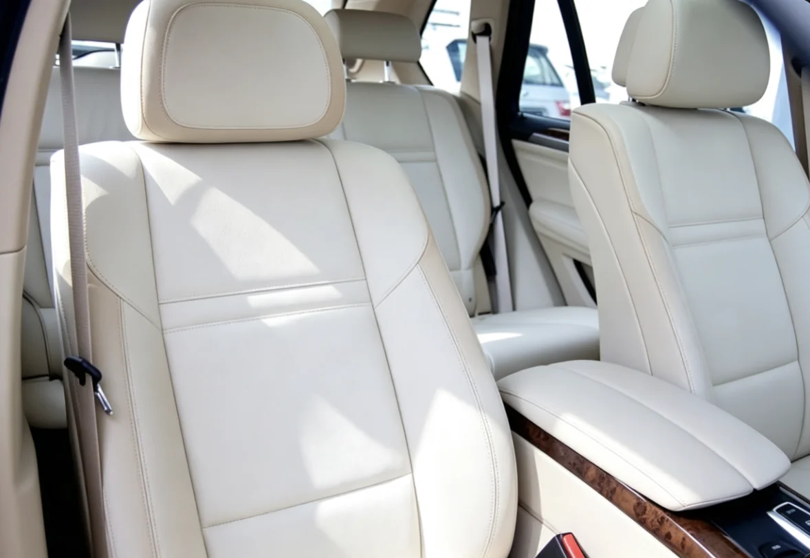 Für BMW X5 E70 2008~2013 5-Sitzer Maßgefertigte Autositzbezüge Luxuriöses Nappaleder 100% Passgenau Innenraumzubehör 360 ° Vollständige Abdeckung – Detail 1