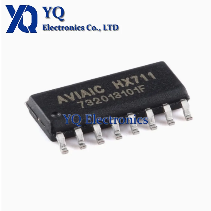 10PCS/lot New OriginaI HX711 SOP-16 Analog/Digital Converter Chip for Electronic Scales 24-bit precision sensors