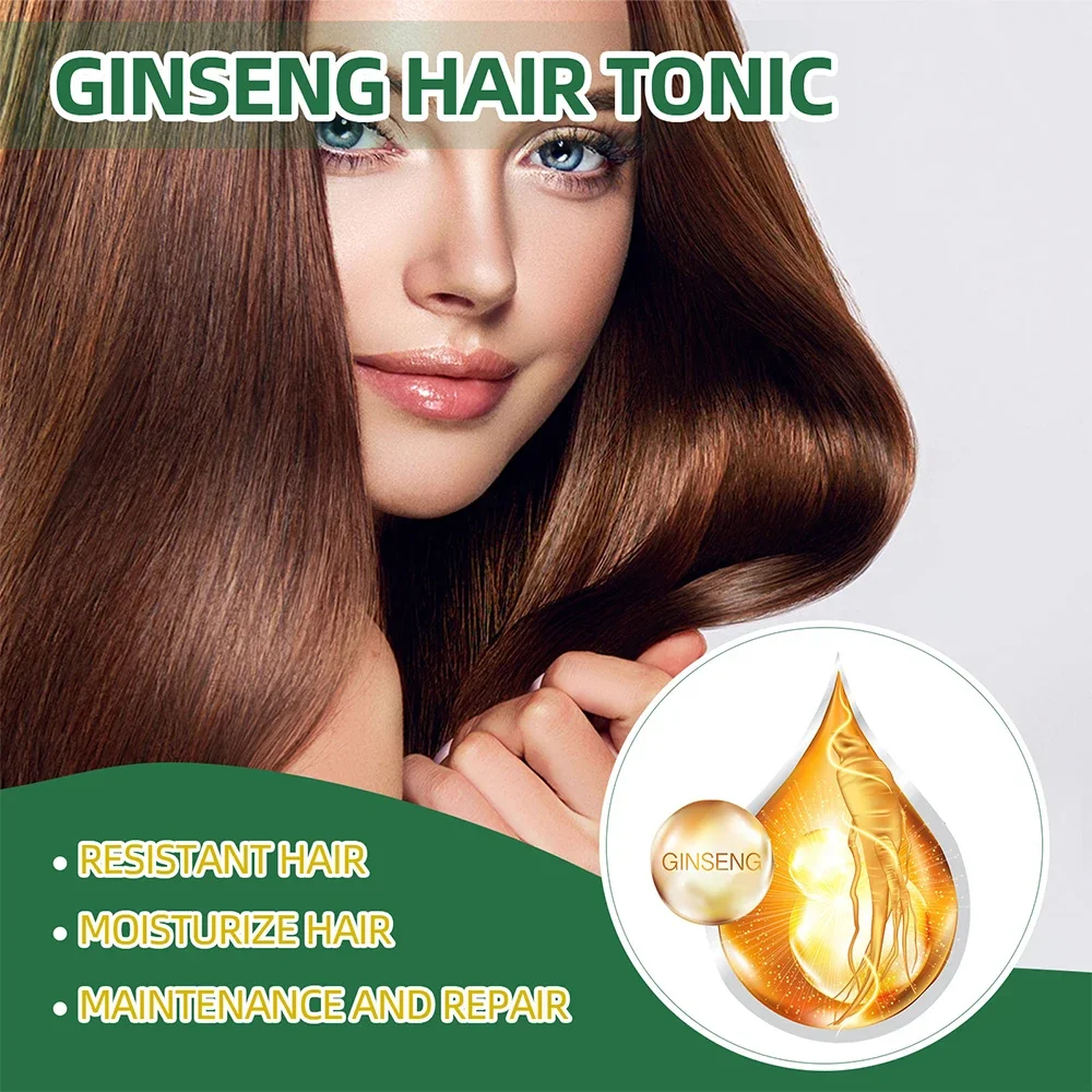 100ml Ginseng Hair Growth Solution Hair Growth Serum Anti Preventing Hair Loss Alopecia Liquid Damaged Hair Repair Women Man