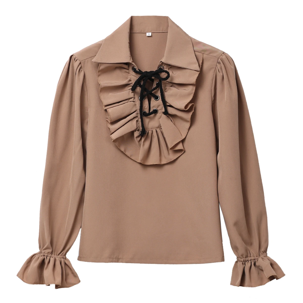 Средневековая пиратская рубашка для детей 2-16 лет, винтажные рубашки с оборками и воротником в стиле принца, колониальные рубашки эпохи Возрождения